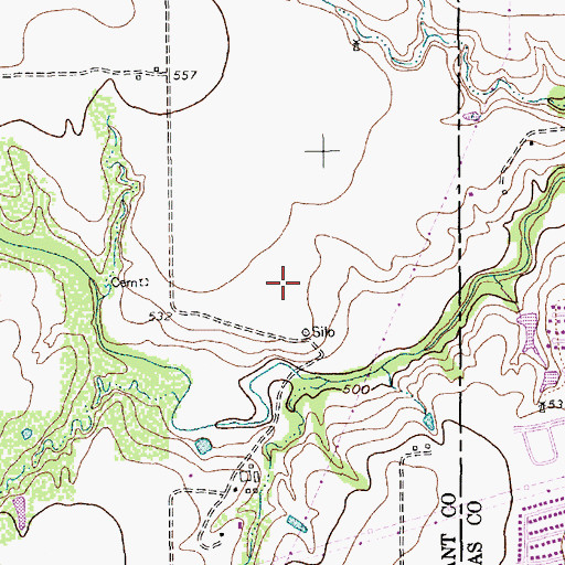 Topographic Map of Starrett Elementary School, TX