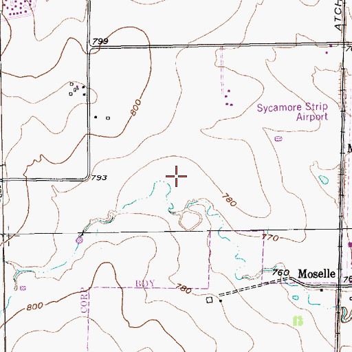 Topographic Map of Meadowcreek Elementary School, TX