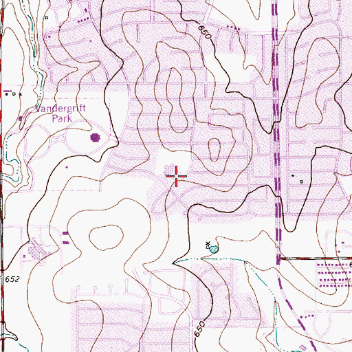 Topographic Map of Morton Elementary School, TX