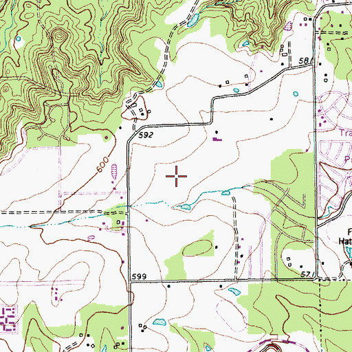 Topographic Map of Nichols Junior High School, TX