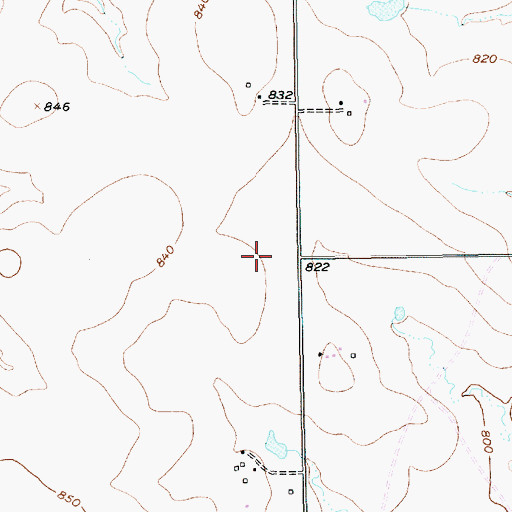 Topographic Map of North Crowley High School, TX