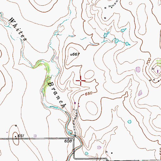Topographic Map of Park Glen Elementary School, TX