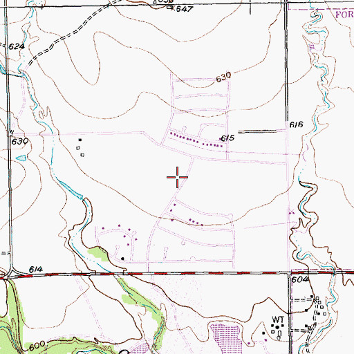 Topographic Map of Parkview Elementary School, TX