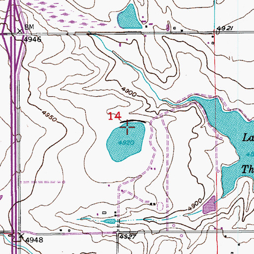 Topographic Map of Holt Dam, CO