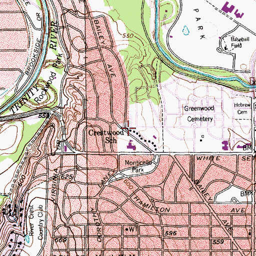 Topographic Map of Jo Kelly Special Education School, TX