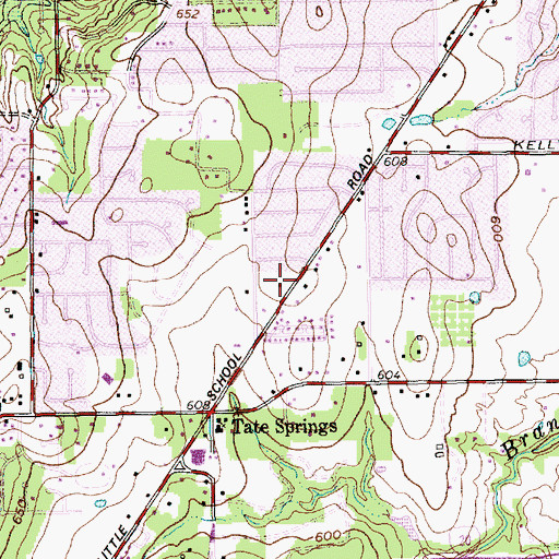 Topographic Map of Little Elementary School, TX