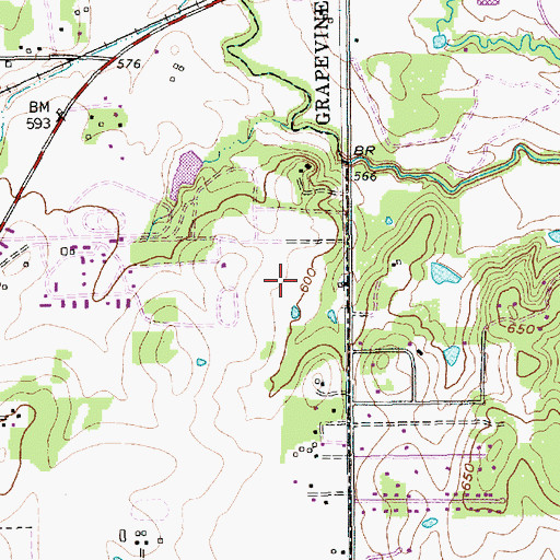 Topographic Map of Glenhope Elementary School, TX