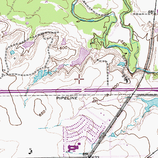 Topographic Map of Haltom High School, TX
