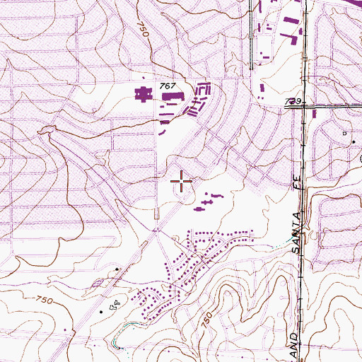 Topographic Map of High School for Applied Learning - Fort Worth, TX