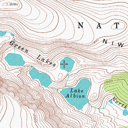 Topographic Map of Green Lake Number 1, CO
