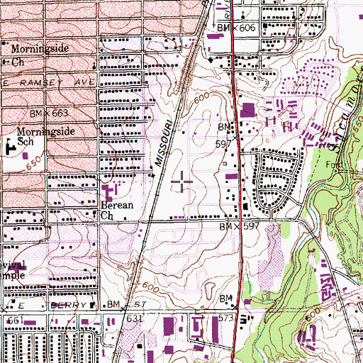Topographic Map of Edward Briscoe Elementary School, TX