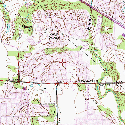 Topographic Map of Dunn Elementary School, TX