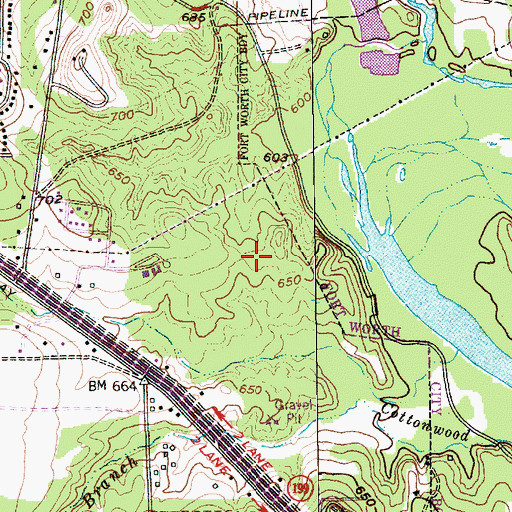 Topographic Map of Eagle Heights Elementary School, TX