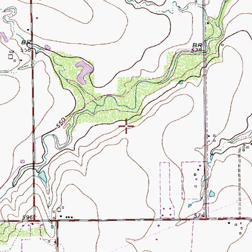 Topographic Map of Bryant Elementary School, TX