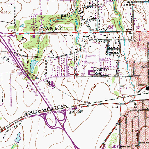 Topographic Map of Cannon Elementary School, TX