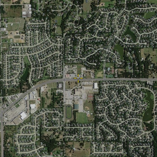 Aerial/Satellite Image of Carroll High School, TX