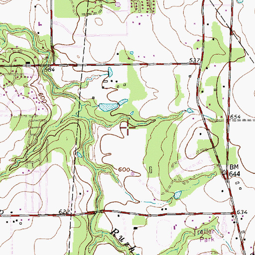 Topographic Map of Charlotte Anderson Elementary School, TX
