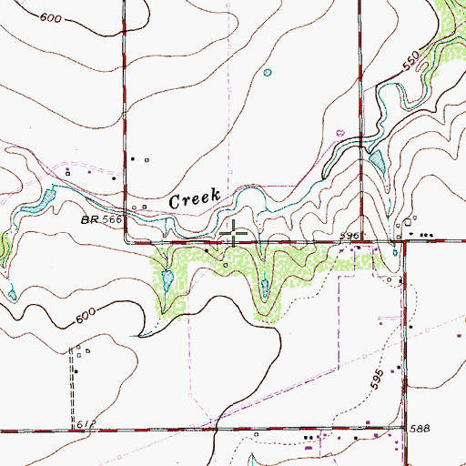 Topographic Map of Barnett Junior High School, TX