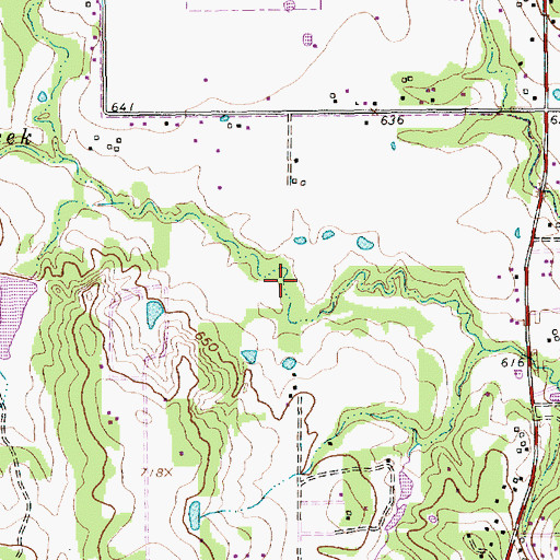 Topographic Map of Bear Creek Intermediate School, TX