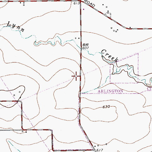 Topographic Map of Ashworth Elementary School, TX