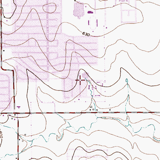 Topographic Map of Atherton Elementary School, TX