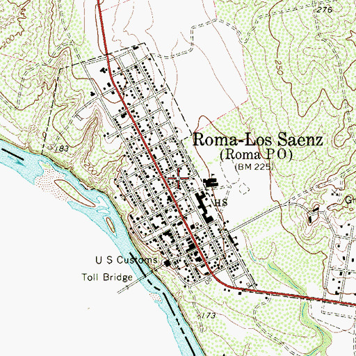 Topographic Map of Scott Elementary School, TX