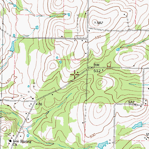 Topographic Map of Owens Elementary School, TX