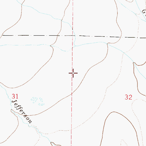 Topographic Map of Baker Dam, CO