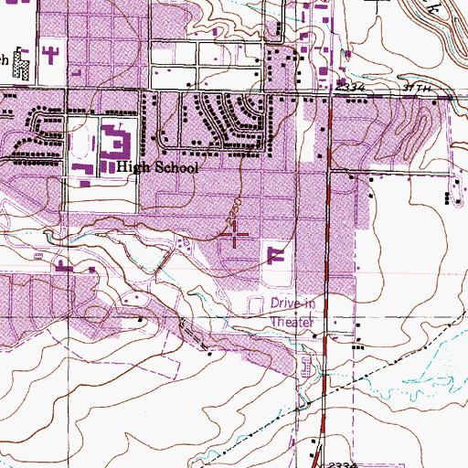 Topographic Map of Stanfield Elementary School, TX