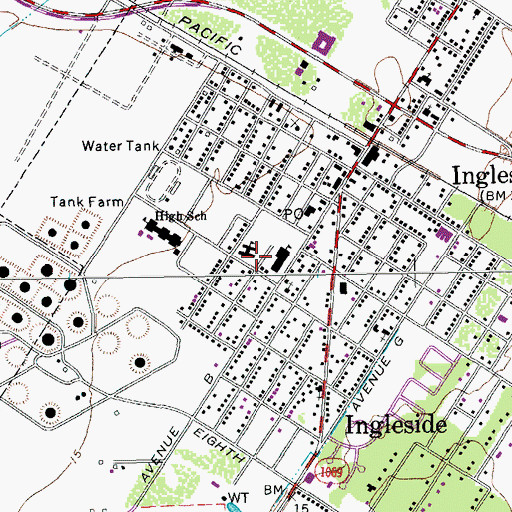 Topographic Map of Blaschke - Sheldon Elementary School, TX