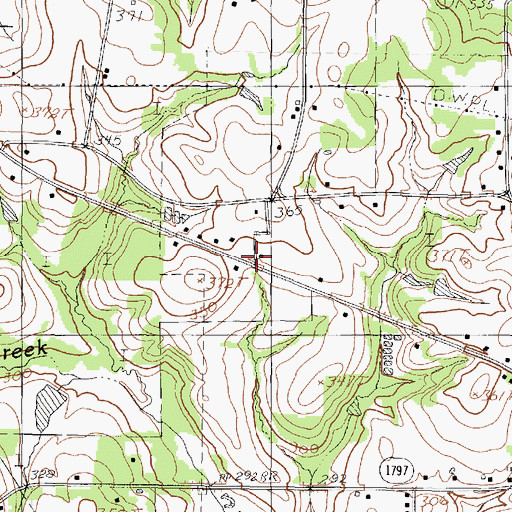Topographic Map of Tatum Primary School, TX