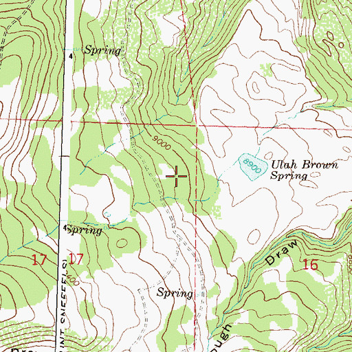 Topographic Map of Carrol Brown Reservoir, CO