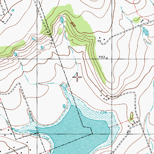 Topographic Map of Union Hill Elementary School, TX