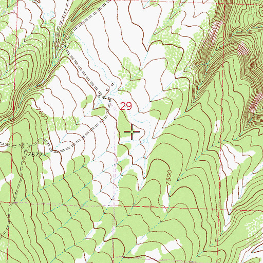 Topographic Map of Doelz Dam, CO