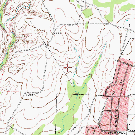 Topographic Map of Buena Vista Elementary School, TX