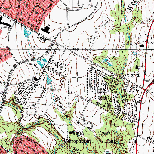 Topographic Map of River Oaks Elementary School, TX