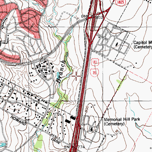 Topographic Map of Star Charter School, TX