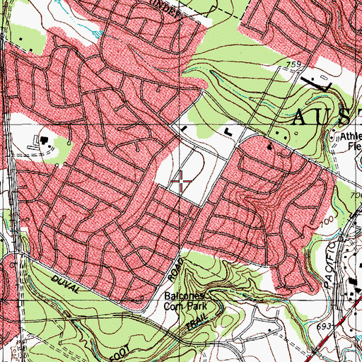 Topographic Map of Summitt Elementary School, TX