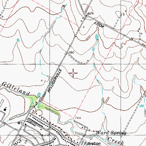 Topographic Map of Windermere Elementary School, TX