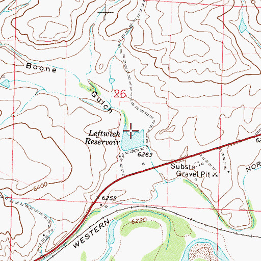 Topographic Map of Liftwich Dam, CO