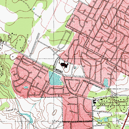 Topographic Map of Kocurek Elementary School, TX