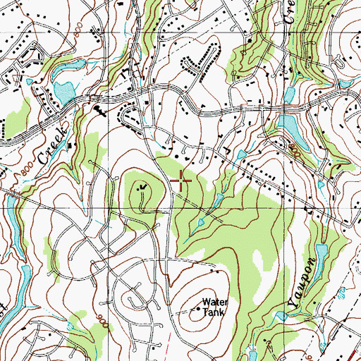 Topographic Map of Lakeway Elementary School, TX