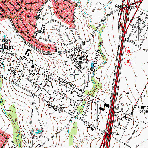Topographic Map of Northwest Elementary School, TX