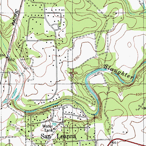 Topographic Map of Eden Park Academy, TX