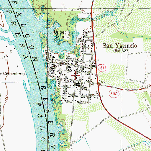 Topographic Map of Benavides Elementary School, TX