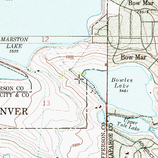 Topographic Map of Patrick Lake Dam, CO