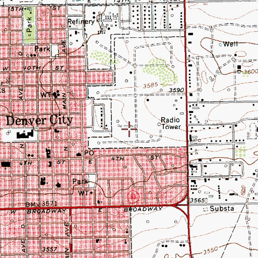 Topographic Map of Kelley Dodson Elementary School, TX
