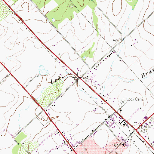 Topographic Map of Floresville Alternative Center, TX
