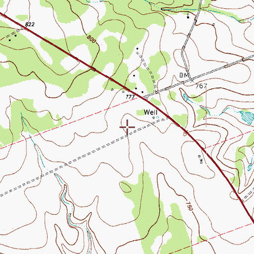 Topographic Map of The Village Elementary School, TX