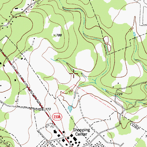 Topographic Map of Frost Elementary School, TX